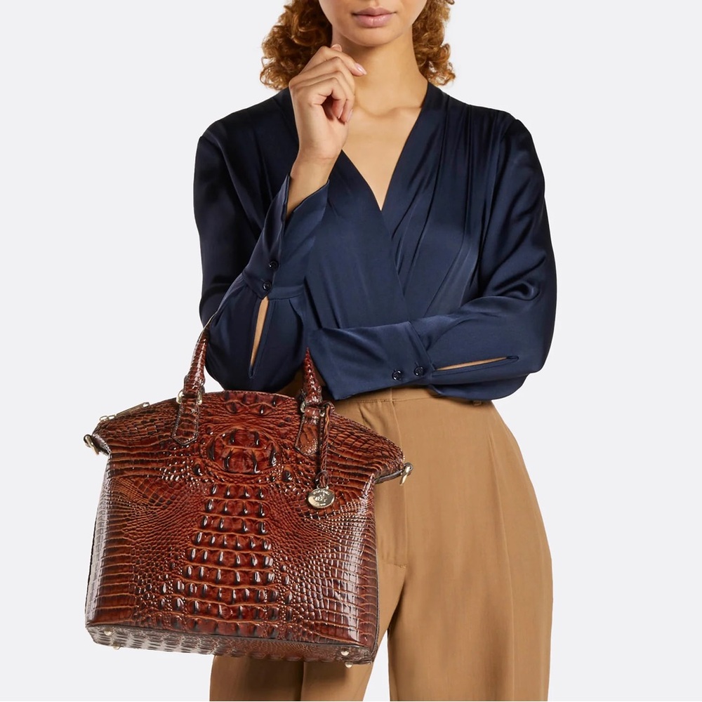 Large Duxbury Satchel in Spearmint Ombre Melbourne - Picture 6 of 6